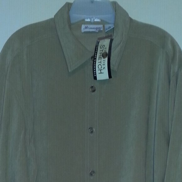 NEW Joanna Plus Stretch Women Blouse 2X Long sleev - Picture 4 of 6